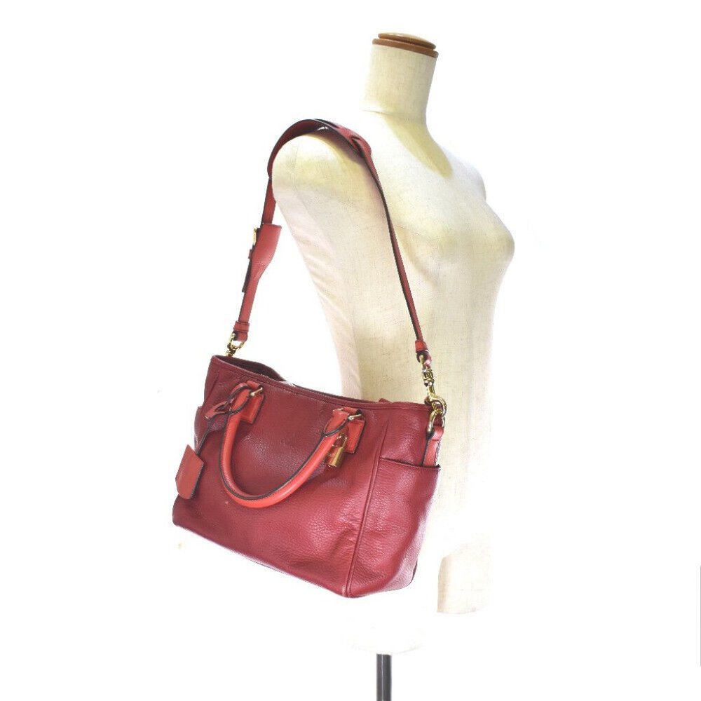 LOEWE  PIEL VACUNA 2WAYShoulder Handbag Red leather Women